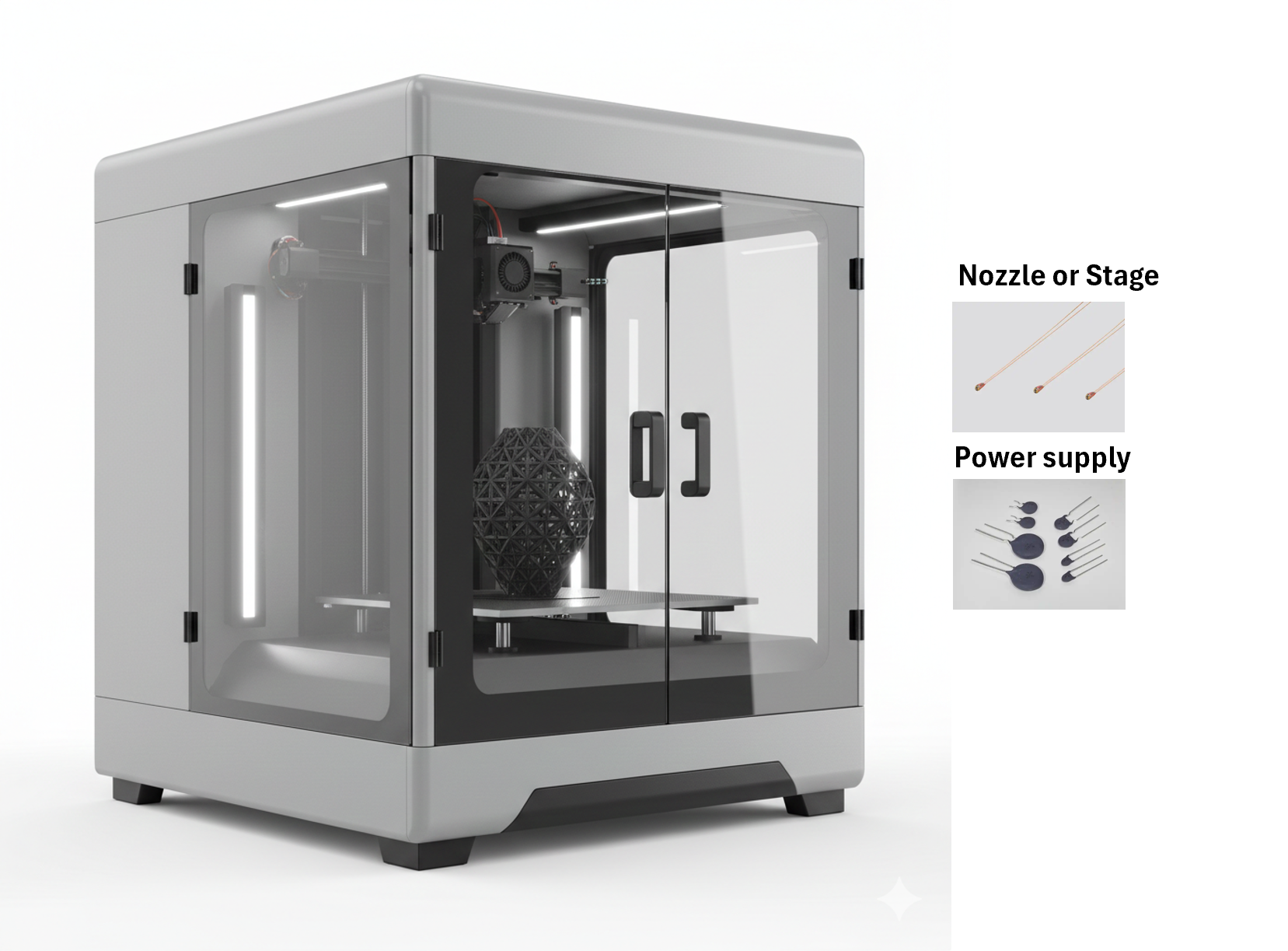 NTC thermistor used in 3D printer for precise temperature control
